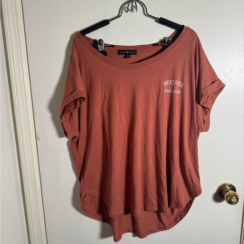 Social Scene Sequoia Burnt Orange T-Shirt